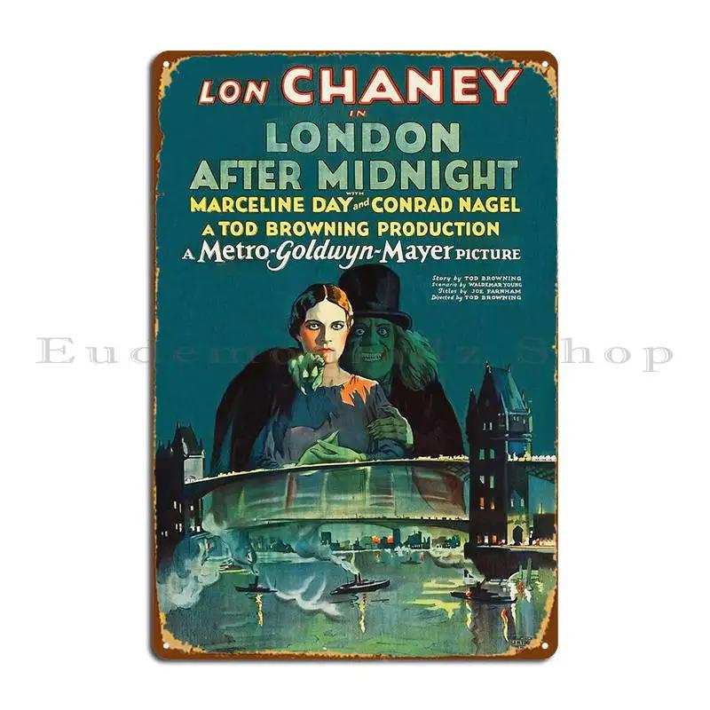 

Лондон После Полуночи Лон Чани Очищенное Изображение Металлическая Табличка Персонаж Гостиная Гостиная Вечеринка Жестяная Табличка Постер 20x30cm（7.8x11.8inch）