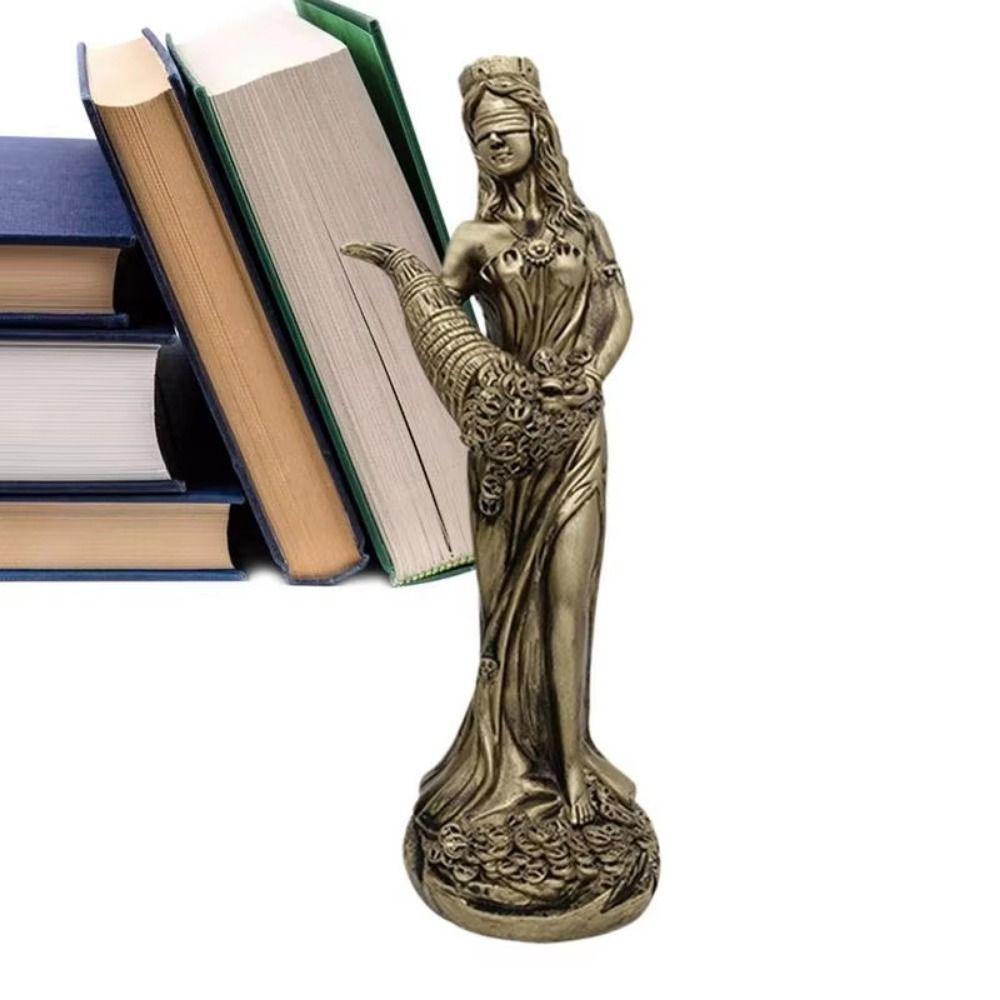 Hand-carved Greek Goddess Ornament Exquisite Lucky Wealth Statue Wealth Goddess Statue  Office