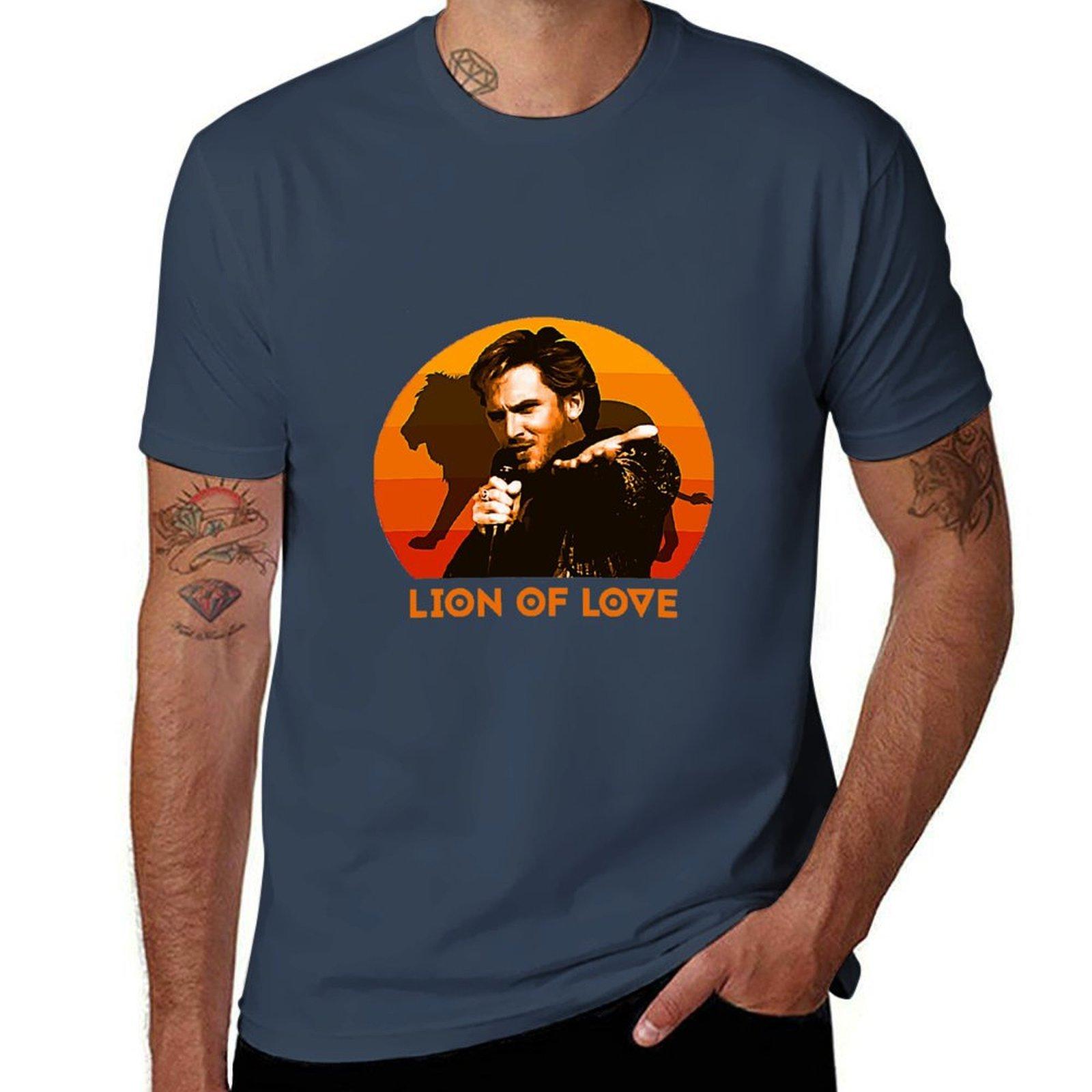EuroVison Song Contest Fire Saga Lion Of Love TShirt Vintage Style Printed Top S