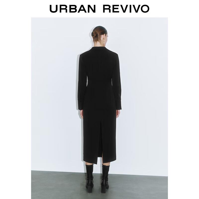 UR Women's Winter Casual Slit Long-Sleeve Dress