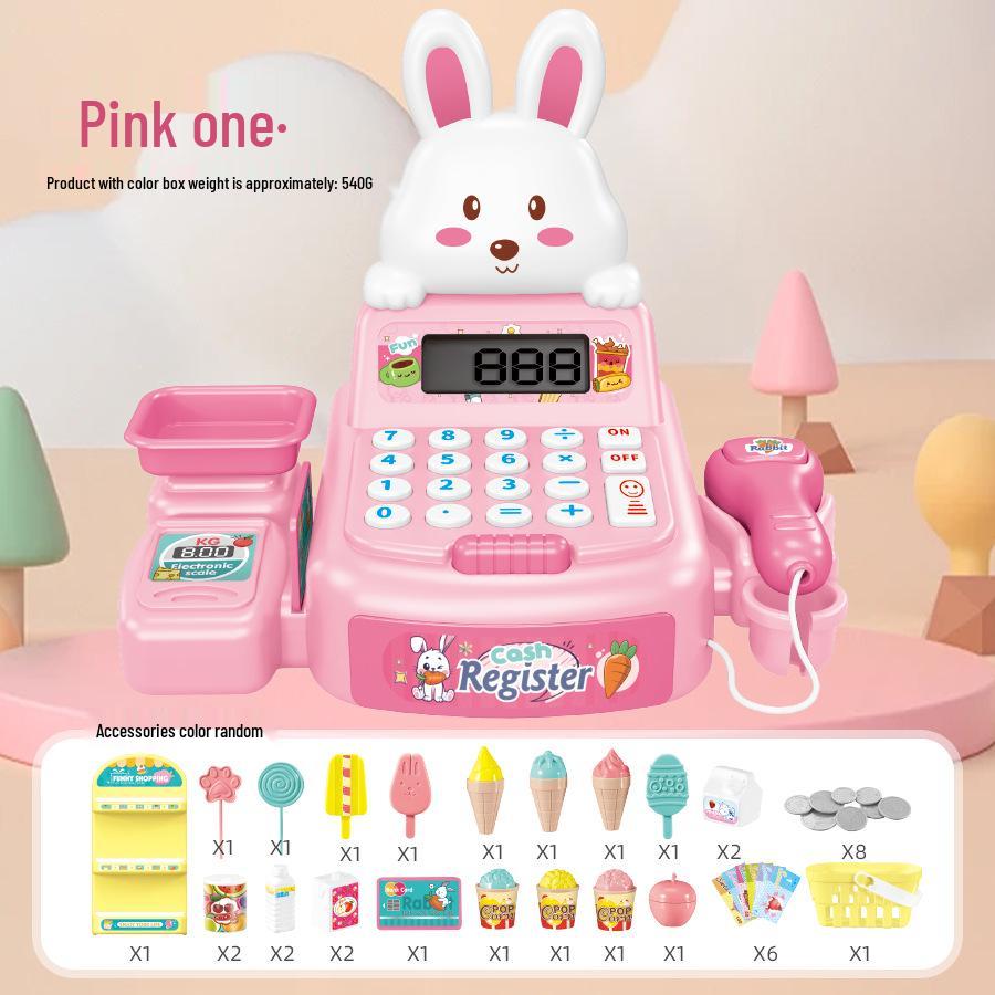 Children's Supermarket Cash Register Playset with Calculator and Scanner