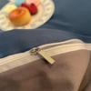 Thickened Brushed Solid Color Washed Cotton Student 3-Piece/4-Piece Set with Fitted Sheet & Duvet Cover