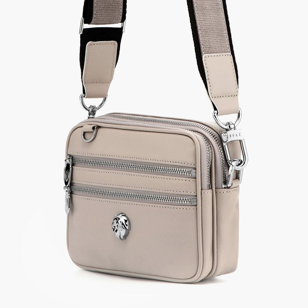 Affaz Carre Mini Crossbody Ivory