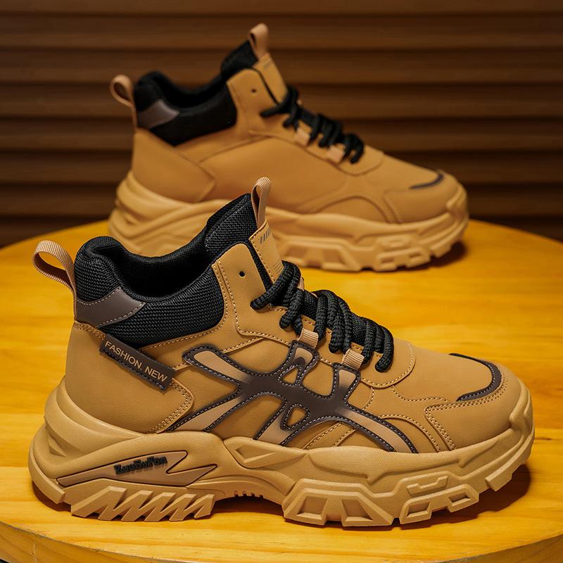 Men's Work Boots Autumn/Winter New Style for Men's Outdoor Climbing, Durable Sports and Casual Work On Construction Sites