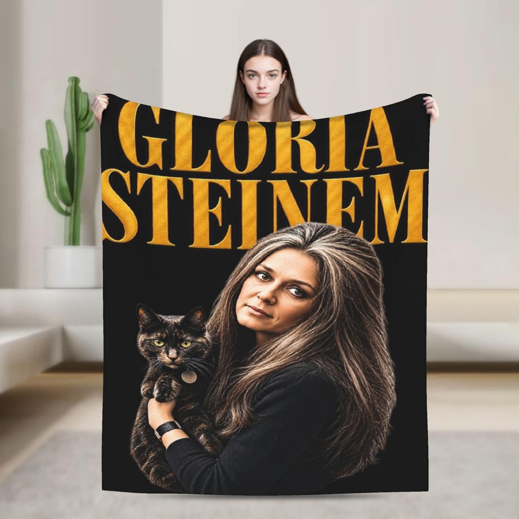 RIP Gloria Steinem Accessories Blanket Soft Fleece Throw Blanket Relax Plush Thin Quilt