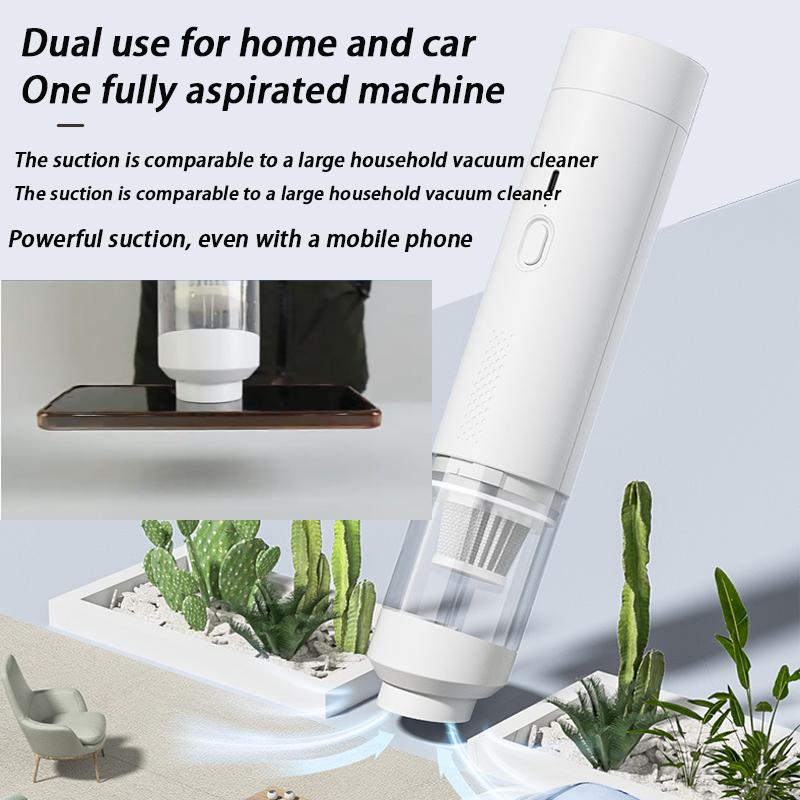 Wireless Car Mounted Vacuum Cleaner with Brushless Straight Tube and Large Suction Force, Dual-purpose Home and Car Vacuum Clean