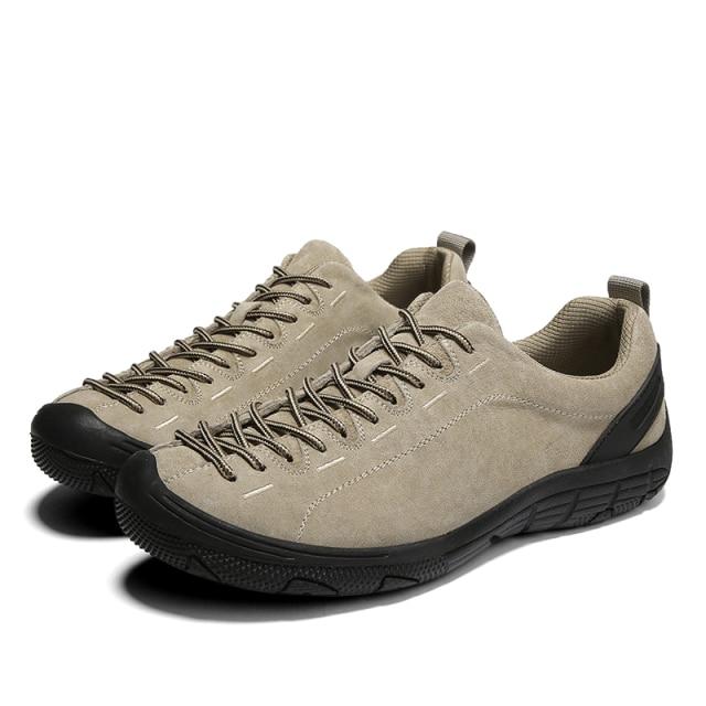 High Quality Mens Hiking Shoes Outdoor Low Ankle Hunting Trekking Sneakers Plus Size Suede Leather Men Tourism Travel Shoes
