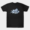 Men Black Print T-shirt Mad Mel [Title] No-Cut Transfer Paper Print Cotton Tshirt