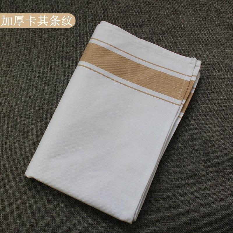 

1Pc Cotton Striped White Table Dinner Napkin Wine Glass Cloth Home Hotel Restaurant Wedding Party Placemat 35x50cm хаки