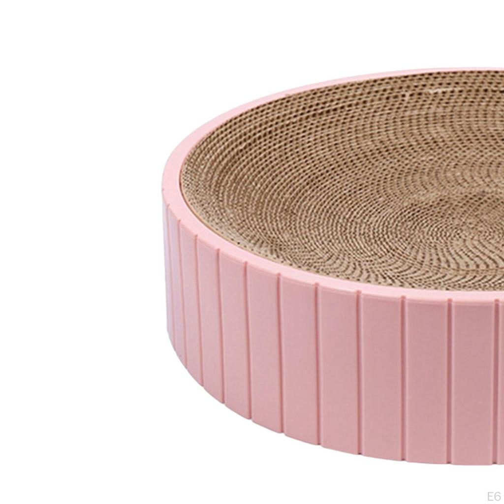 12.20" X 2.36" Round Cat Scratching Post, Detachable Claw Grinder, Nest, Sofa, Bed,