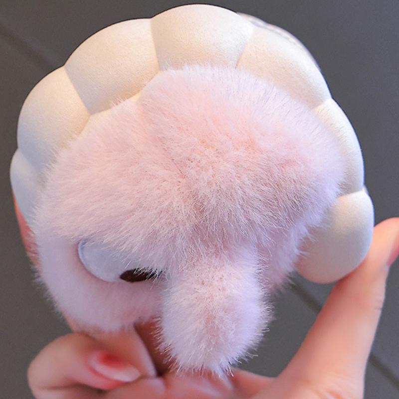 Kids Plush Bunny Ears Slippers Warm Fleece Lined Non-Slip Infant Toddler Boys Girls House Shoes