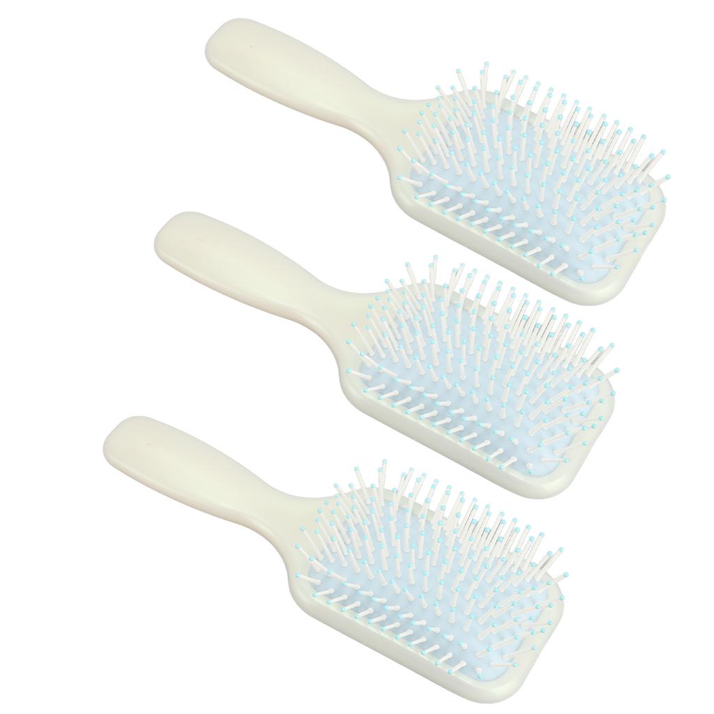 3 Stück Paddelbürste Silikon Friseur Massagegerät Tragbare Entwirrbürste für Frauen