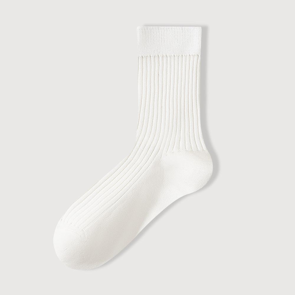 Șosete pentru bărbați de primăvară și toamnă, noi, de afaceri, antibacteriene și dezodorizante, din bumbac pur, până la mijlocul gambei