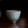 2pc/lot Ice Cracked Glaze Relief Entangled Lotus Teacup Tea Bowl Cup For Tea Tea-tasting Personal Cup Chazhan Master Cups 95ml