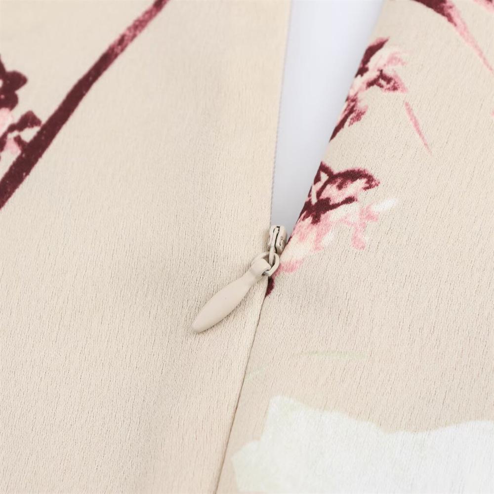 2025 Spring Women's Slim Sleeveless V-Neck High-Waisted Silk Satin Midi Dress