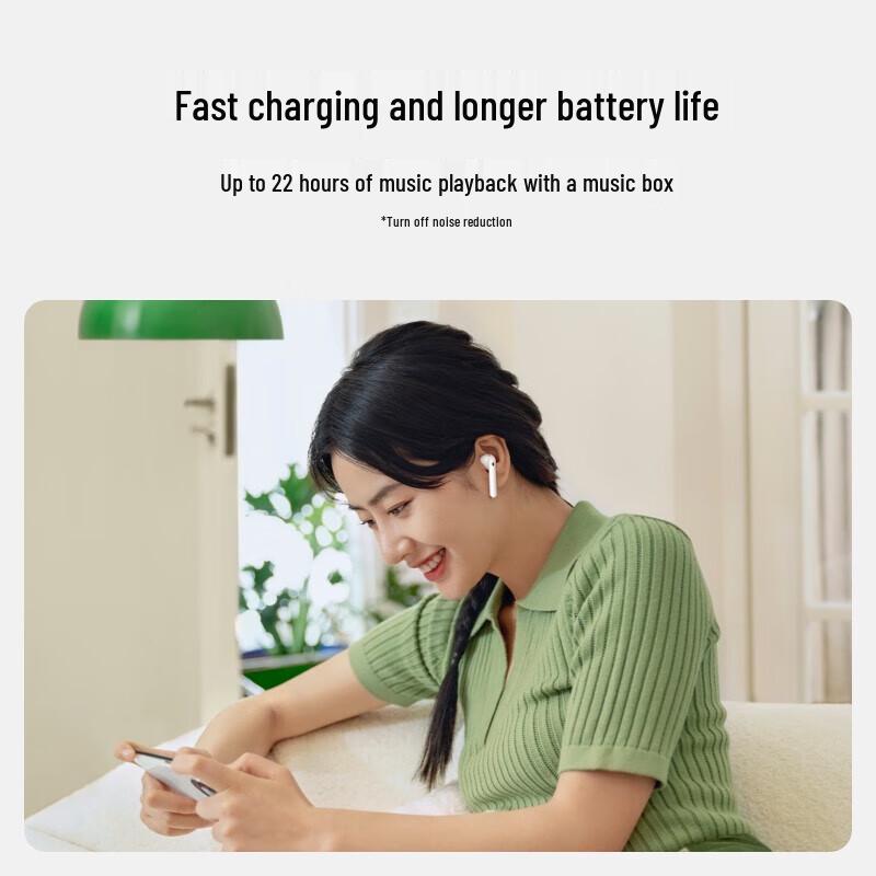 Huawei FreeBuds 4E Semi-In-Ear Active Noise Cancelling Earbuds