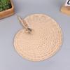 Farmhouse Style Handmade Woven Palm Leaf Fan Wedding Hand Fans For Summer Home Decoration Beach Parties Outdoor Events