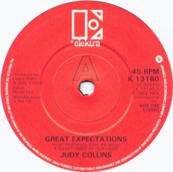 7inch Record JUDY COLLINS - Great Expectations K13180 Elektra 1982 UK Pop Used