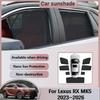 For Lexus RX 350 350h 2023~2026 2024 2025 Car Mesh Sunshades Window Magnetic Privacy Curtains Shade Sun Visors Auto Accessories