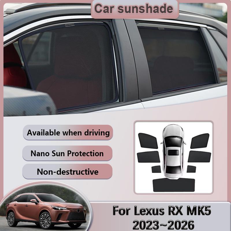 For Lexus RX 350 350h 2023~2026 2024 2025 Car Mesh Sunshades Window Magnetic Privacy Curtains Shade Sun Visors Auto Accessories
