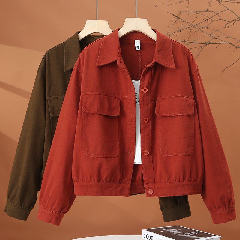 Women's Short Spring Denim Jacket - Stylish, Age-Reducing, Petite, Casual, Versatile Outerwear