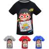 Trendiges Ryan Toys Review Cartoons Print T-Shirt Weiche Baumwollmischung Kurzarmtops