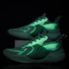 New Ultra-light V2 Shock-absorbing and Wear-resistant Luminous Combat Basketball Shoes Training Combat Non-slip Youth Competition Sports Shoes