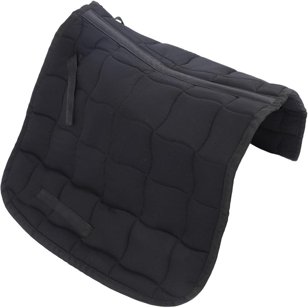 Saddle Pad for Horses Breathable Comfortable Professional Saddle Cloth Riding Equipment for Jumping Training Coffee and Black 98x57cm