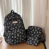 Dreiteiliges Rucksack-Set Damen Schultasche Schleifen-Rucksack Großes Fassungsvermögen Leichter Rucksack