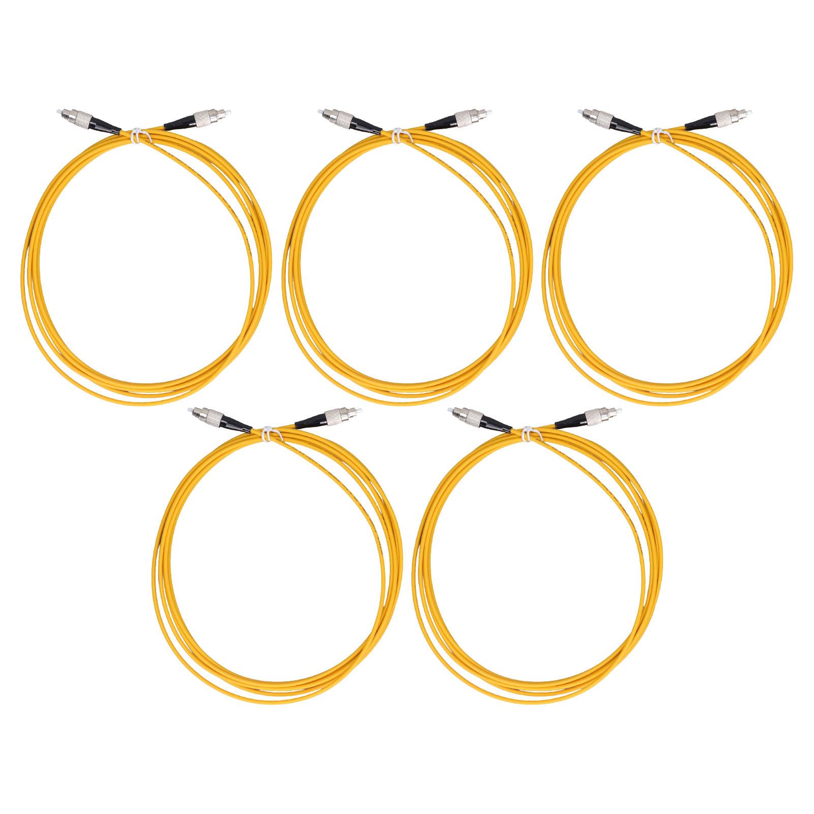 

5PCS Optical Fiber Extension Cable UPCFC to UPCFC Halogen Free Fiber Optic Cable for