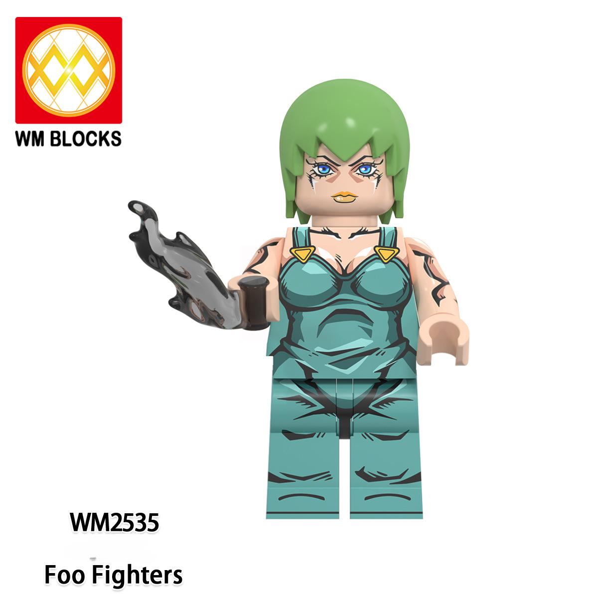 

Аниме мини-фигурки, сборка кирпичей, строительные блоки, игрушки для детей WM6160