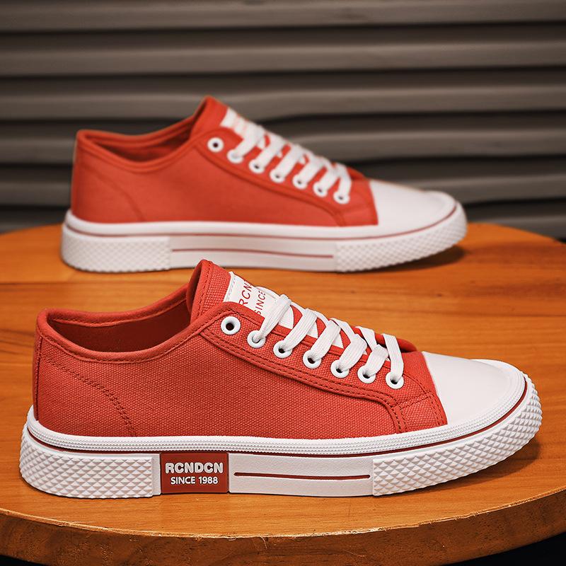 

2024 осень новые парусиновые туфли мужские повседневные корейские версии трендовые туфли для доски спортивные низкие студенческие тканевые туфли молодежный прилив 44