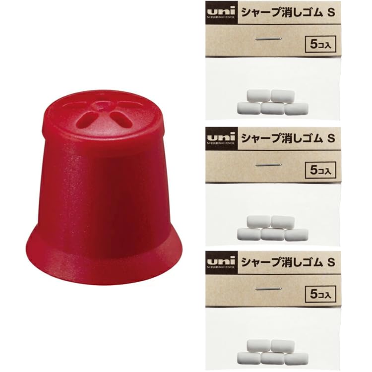 

Mitsubishi Pencil Jetstream 41 колпачок-ластик сменный ластик 3 шт. наклейка с оригинальным логотипом в комплекте MSXE5-1000 + (Бордо) +