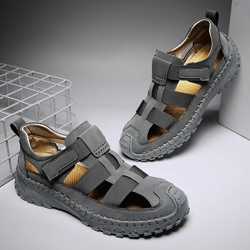 Summer Men's Sandals High Quality Breathable Casual Men Shoes Non-Slip Outdoor Beach Sandals Hiking Climbing Waterproof Sneakers