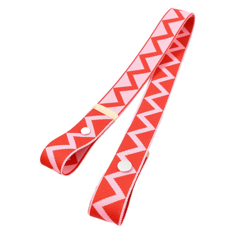 Shoulder Bag Strap Geometric Print Contrast Color Great Tenacity Great Load Bearings Handbag Strap Crossbody Bag Accessories