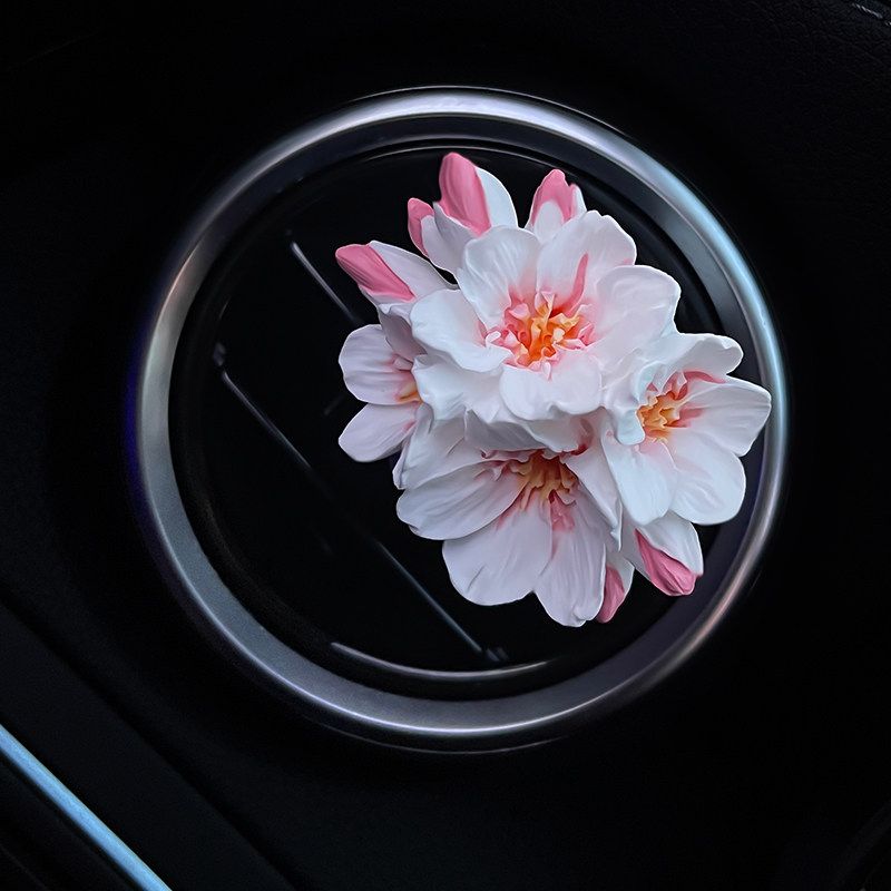 Summer Car Air Freshener Gypsum Car Vent Decoration Flower Car Interior Ornament Diffuser Stone for Women
