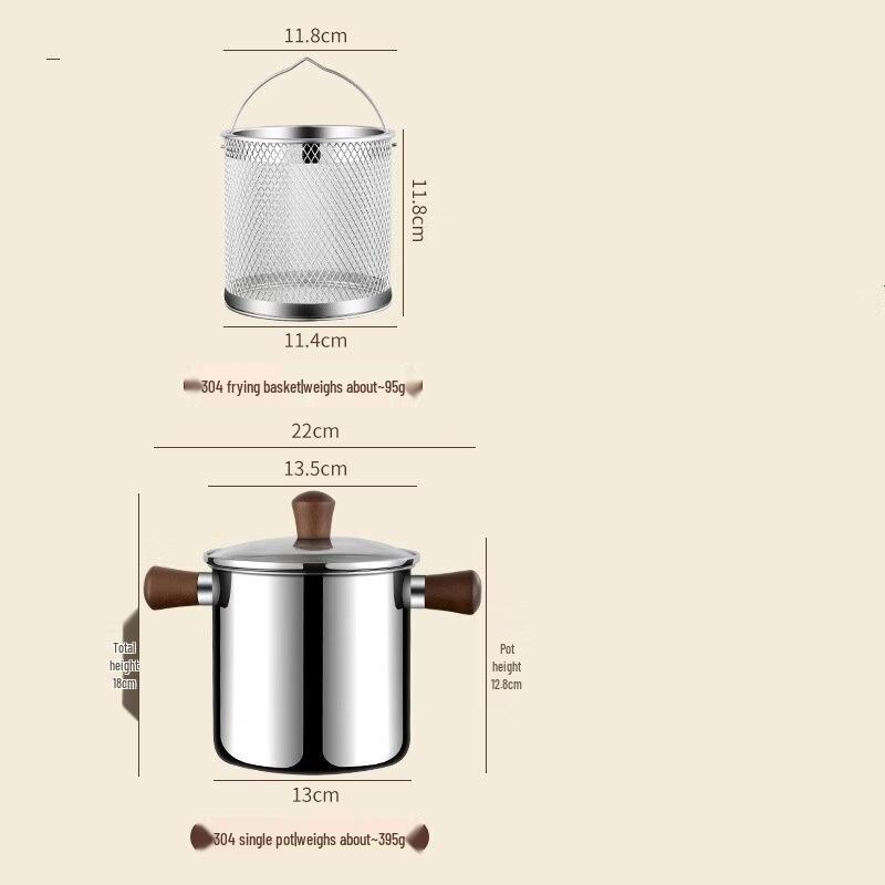 Маленькая фритюрница с корзиной и крышкой