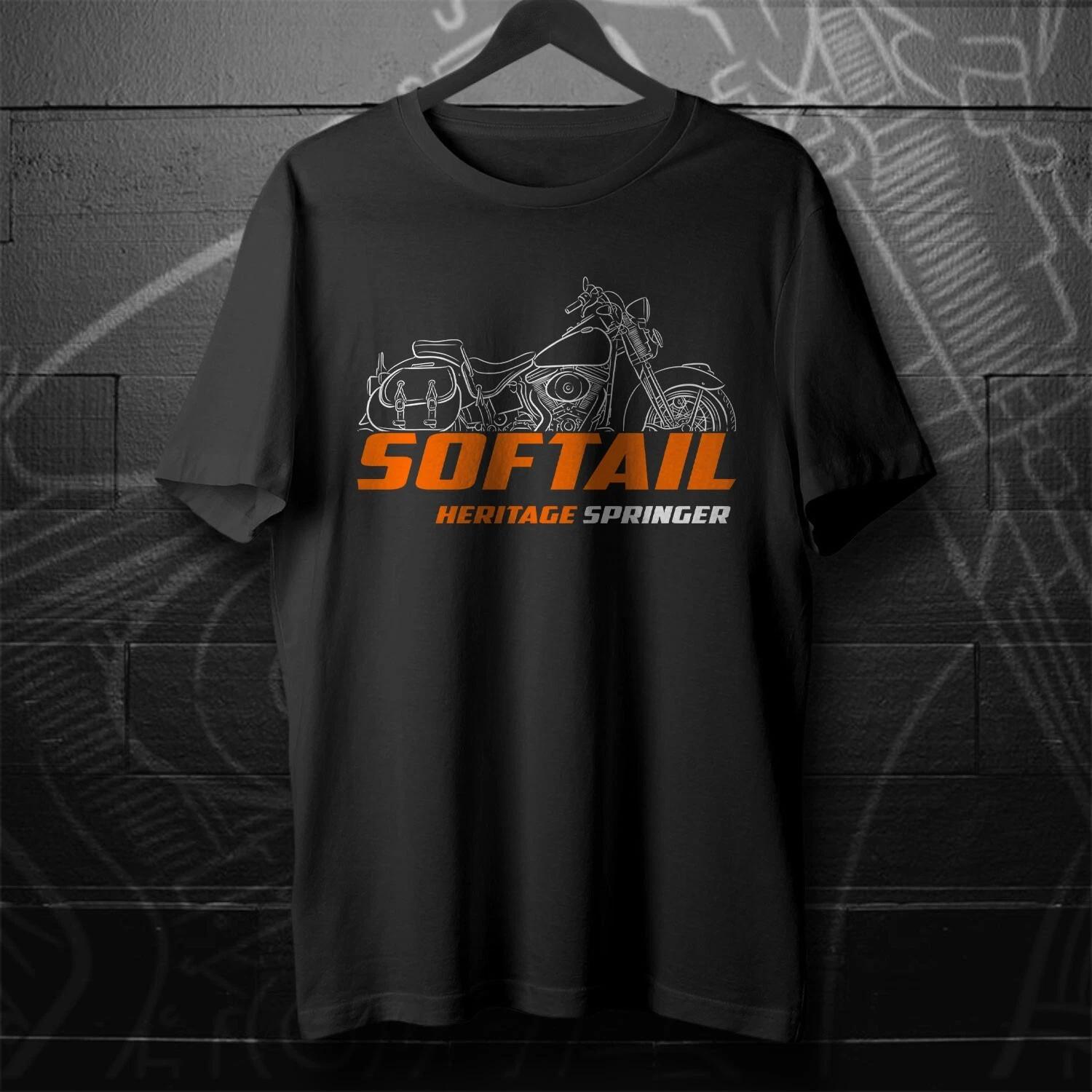 Men s and Women s T-shirts For Harley FLSTS & FLSTSI Heritage Softail Springer- Motorcycle L
