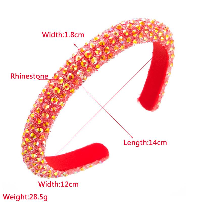 Women Hair Band Color Crystal Full Bit Band Super Sparkling Headwear