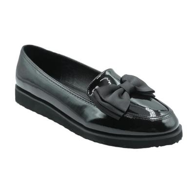 Womens/Ladies Alpha Bow Slip-on Loafers