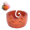 Yarn Bowl Wooden Cute Cat Shape Holder Dispenser Crochet   Storage Supplies