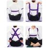 183*3.8cm Cotton Yoga Strap Adjustable Woven Stretch Belt with D-Ring Buckle Fitness Pilates Stretching Exercise Rope
