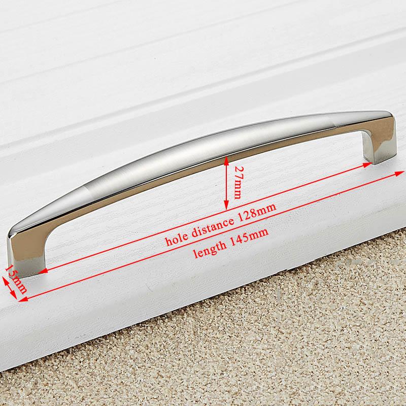 KAK Zinc Alloy Modern Cabinet Handles Kitchen Cupboard Door Pulls Drawer Knobs Handles Wardrobe Pulls Furniture Handle Hardware