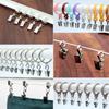 50 Pcs With Hook Iron Drapery Hook Durable Curtain Hook Clips Stainless Steel Curtain Clips  Home