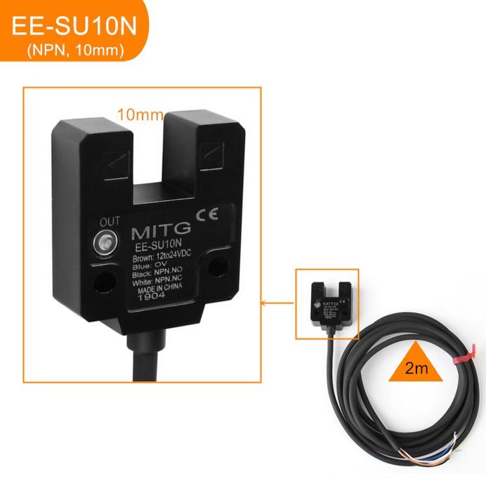 

U-Shaped Slot Photoelectric Switch EE-SU10 N SU10N SU15N Induction Limit Sensor NPN PNP NO NC 4 Wires 12V-24V 10mm 15mm 100mA