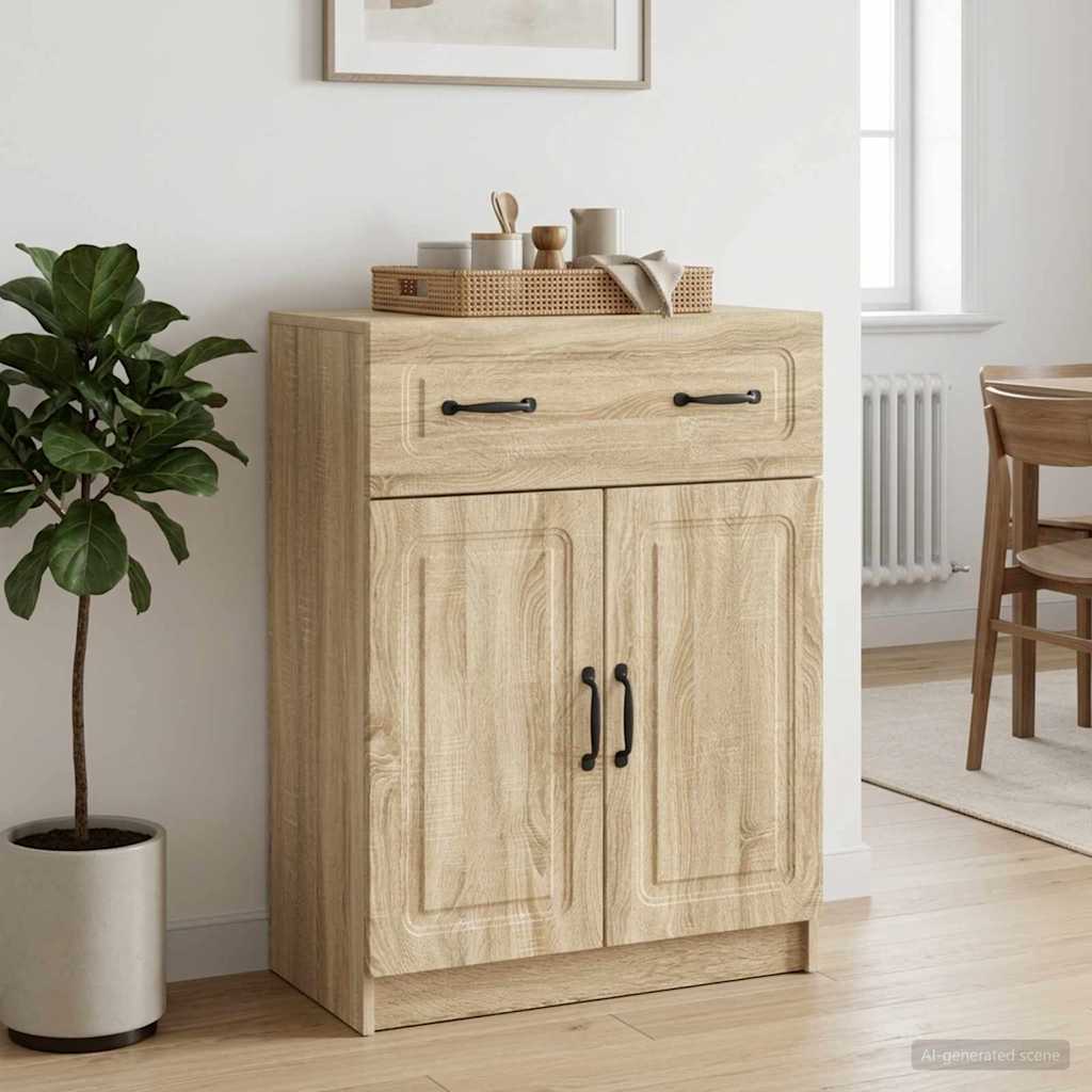 Sideboard in Sonoma Oak Finish 66 x 34.5 x 87 cm Engineered Wood