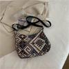 Women's Shoulder Bag,Ethnic Style Canvas Hobo Bag