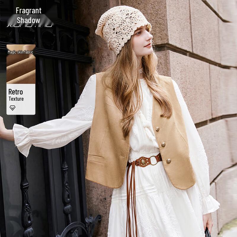 Xiangying Women s V-Neck Bohemian Vest Top M