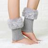 Winter Short Sports Sleeves Cover Cuff Warm Socks Outdoor Boots Cover Ladies Knitted Leg Guards