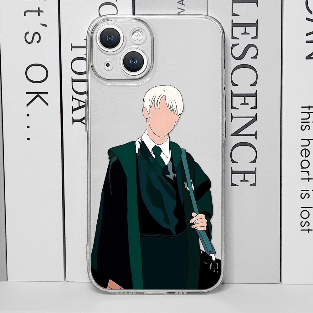 

Fashion TV Draco Malfoy Clear Phone Case for IPhone 11 12 13 15 16 Pro X XS MAX SE20 7 8 14 Plus Weasley Twins Soft Cover Fundas iPhone 12Pro Max